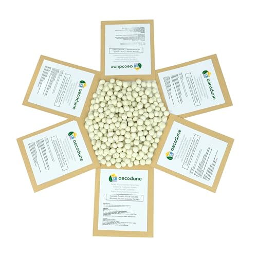 aecodune Recarga Bolas de Secado 6 meses - Perlas Suavizantes y Fragancia Delicada, Reduce el Tiempo de Secado - Suavizante Ropa Ingredientes Naturales y Ahorro (60 Secados)