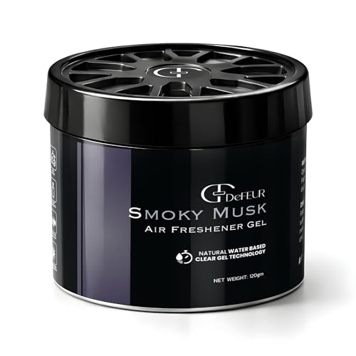 Image of Smoky Musk Gel Car Perfume | 120g Strong Fiber Air Freshener | Musk Car Scent for Fresh Interiors | Luxury Car Accessories