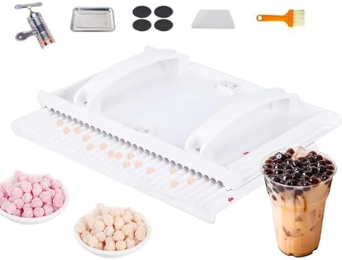 DIY Tapioca Pearl Maker - Manual 3-12mm Rubbing Board for Taro & Cassava Balls - Efficient Bubble Tea Tool for Perfect Pearls - Easy to Use, Kitchen Essential