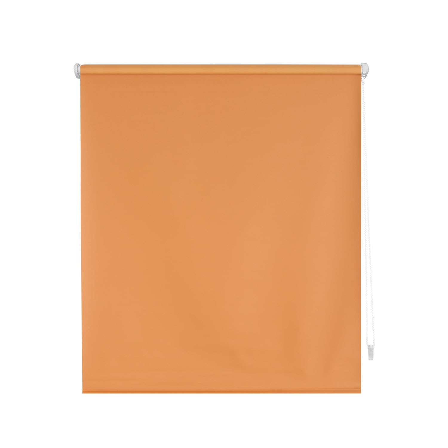 Decorblind Blackout Roller Blind, Smooth, No Tools or Drilling Required, Dimensions 67 x 180 cm (width x length), Fabric 64 x 175 cm, Orange, for Windows