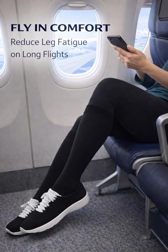 Image of Aoliks Medical Compression Socks for Women & Men, Support Knee High Socks for Running,Nurses,Travel