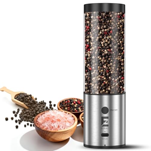 Edraz Electric Salt & Pepper Grinder Set