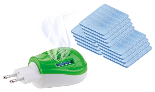 PEARL Elektro-Mückenstecker inkl. 60 Wirkstoffplättchen für 720 Std, 15 m²