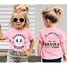 AG AGUU Toddler Girl Baseball Shirts Baseball Sister T-Shirt I'm Just Here for The Snacks Tees Game Day Outfit Ballgame Tops(Pink,5-6T)