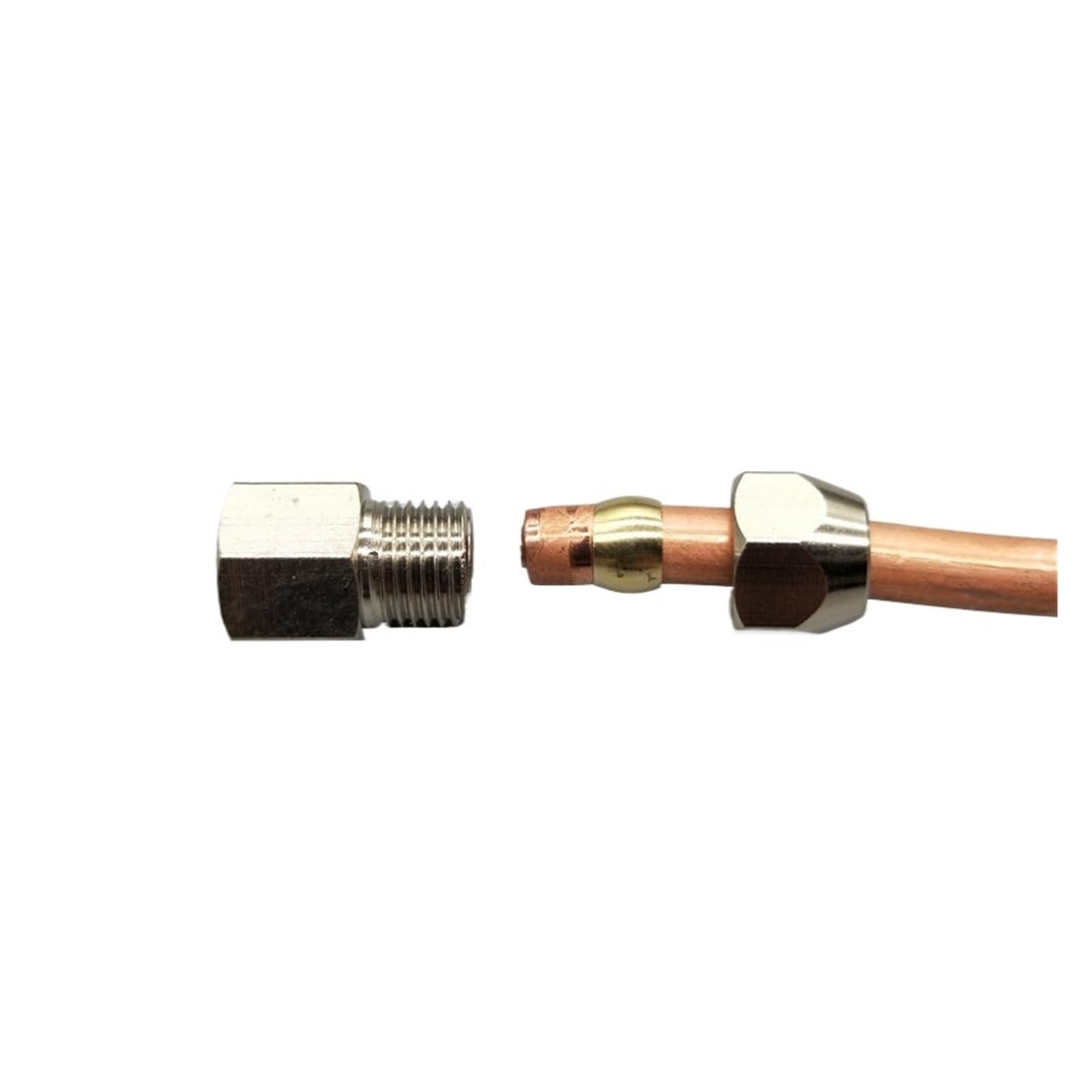 AARTERZZA Ring Lock Oil Tube Compression Ferrule Tube Compression Fitting Connector Tube 4 6 8 10 12mm Female Thread M14x1.5 M20x1.5(OD Tube 10mm,M20x1.5)