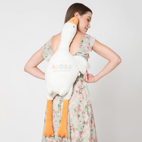 Image of ADORA Swan Duck Stuffed Animal Plush Soft Toy - 90cm, Soft Smooth Goose Duck Plush Stuff Toy Gifts for Child Boys Girls (White)