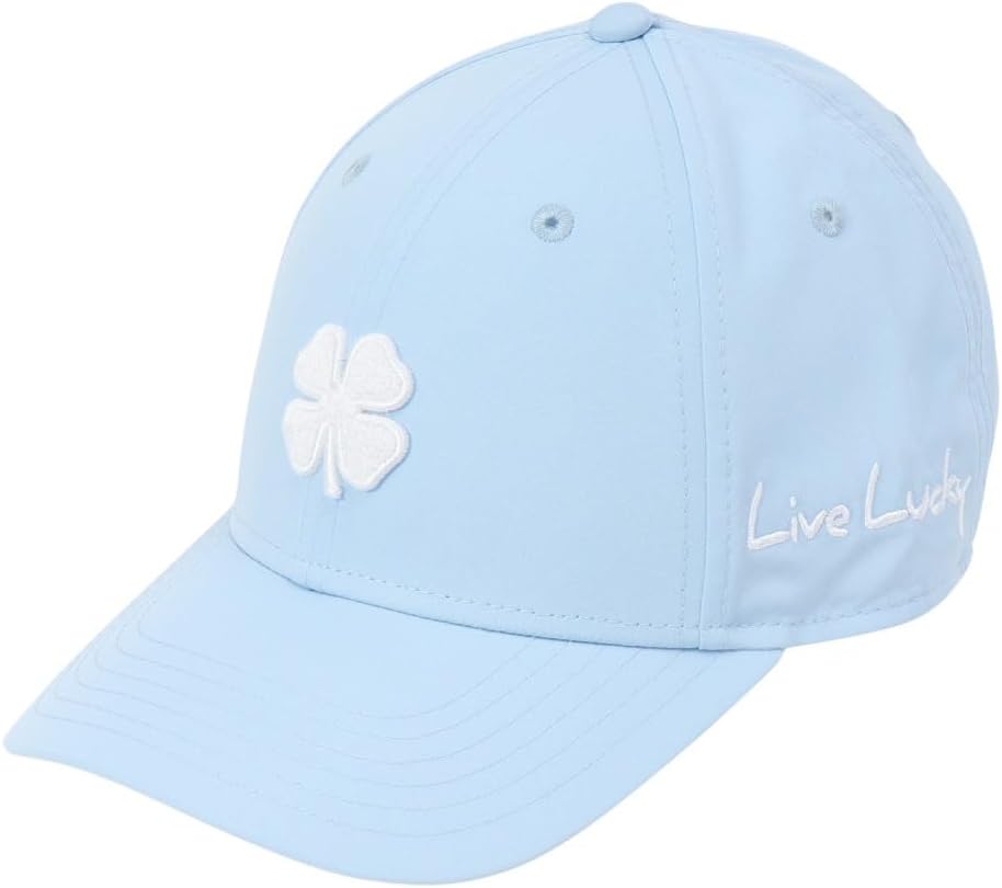 Black Clover, Women's, Hollywood 17 Adjustable Hat, Cerulean Blue Hat/3D White Clover, One Size
