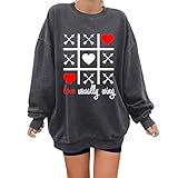 PTLLEND Langarmshirts für Damen Women's Loose Shirt Button Down Ribbed Basic Tops T-Shirt Casual Plain
