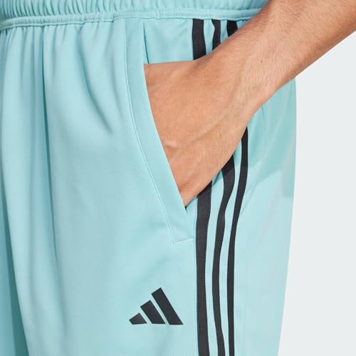 Image of adidas Tr-ES PIQ 3Sho Men Blue Training Shorts Size -