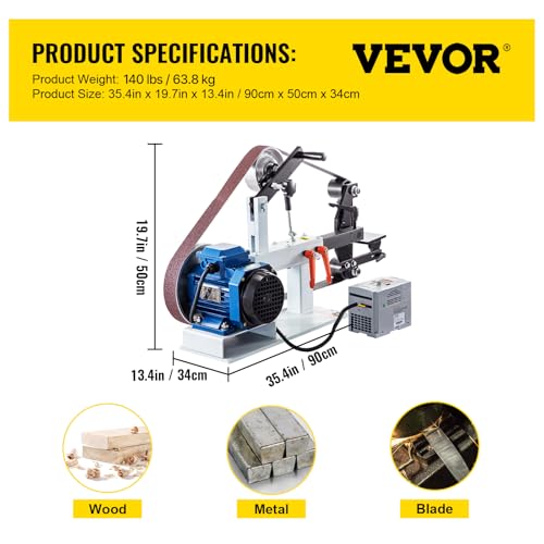 VEVOR 2HP 2x82 Belt Grinder