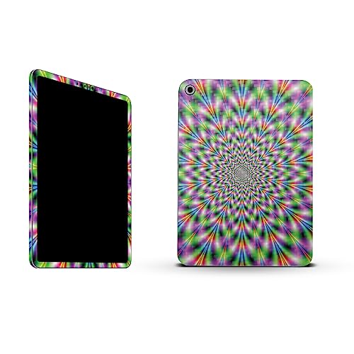Image of MightySkins Carbon Fiber Skin Compatible with Apple iPad 10.9 inch 10th Gen (2022) Full Wrap Kit - Hypnosis | Protective, Durable Textured Carbon Fiber Finish | Easy to Apply | Made in The USA