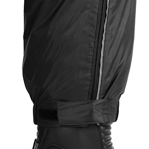 Oxford Products Rainseal Oversuit Wet Weather Motorcycle Suit, Black/Fluo, XL - Image 7