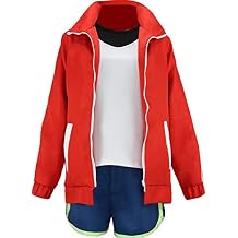 Anime Womens Suit Red Uniform Cosplay Costume Sports Jacket Suit Halloween Outfit