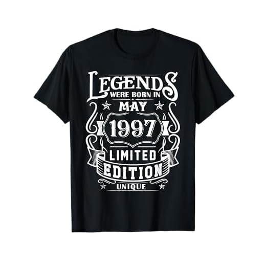 Cumpleaños Mayo 1997 Edición Limitada Regalo Legend May Camiseta
