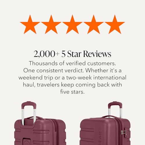 SWISSGEAR Signature Carry-On/Large Hardside Expandable Spinner Luggage Set, ABS Construction, TSA-Friendly Lock, Merlot, 2-Piece Set (19/27-Inch) - image 9
