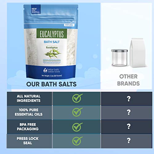 image for Better Bath Better Body Eucalyptus Bath Salt 32 Ounces Epsom Salt with