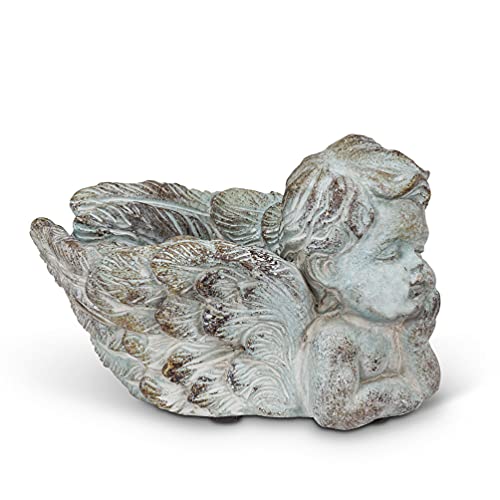212 Main 7 in. Resting Cherub Planter, Grey