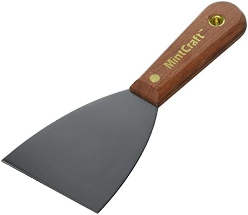 MINTCRAFT 01571R ProSource Wall Scraper, 3 in W, High Carbon Steel Rose Wood, 3"