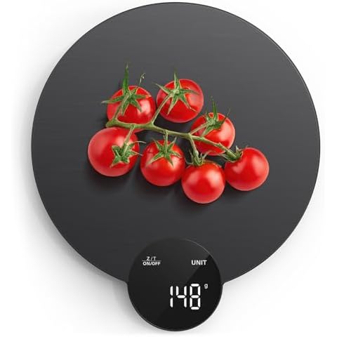 Ultrean Food Scale, Digital Kitchen Scale Weight Grams and Ounces for Baking and Cooking, HD LED Screen and Stainless Steel, 11lb (Batteries Included) Cover