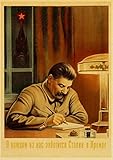 LLAAIT Vintage Stalin UDSSR CCCP Poster Gute Qualität 