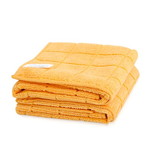 LOIOFOE Paños de Microfibra Lavables Multiusos para Limpieza de Cocina, sin Pelusas, con Polipropileno, Lado Scour, 40 x 45 cm, 8 Unidades, Pack DE 12, 16*18inch