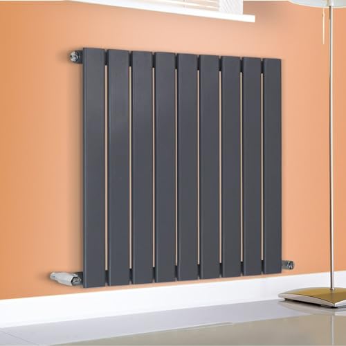 Image of Designer Flat Panel Radiator Horizontal Vertical Modern Central Heating Rads (Single - 400 x 604mm, Anthracite)