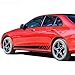 2 PCS Edition 1 C63 AMG Side Stripes Vinyl Decal Stickers, for Mercedes Benz C Class W205 Coupe Sedan W206 W213 E Class Stickers