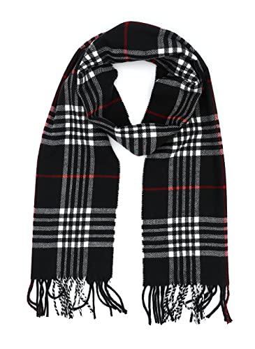 Achillea Winterschal mit Karomuster Schwarz Plaid