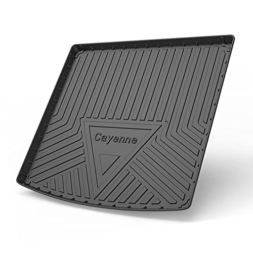 適合ポルシェ カイエン Cayenne 2018-2021ラゲッジマット トランクマット 3Dラゲージトレイ 環境にやさしい材料TPEゴムにパッド防水 耐摩擦 耐汚フロアマット