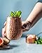 Kosdeg Copper Cups - 12 Oz set of 4 - A Unique Way To Enjoy Wine - The Perfect Pure Copper Tumbler for Water - Copper Drinking Cups Better Than Glasses or Plastic - Moscow Mule Copper Cup For Drinking