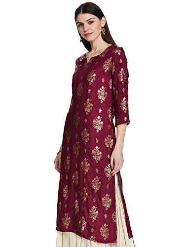 Image of BIBA Women Viscose Straight Kurta