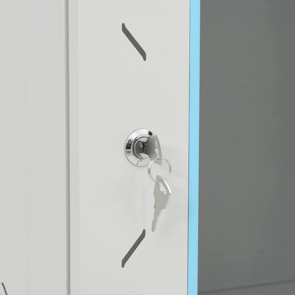 vidaXL Armadietto di Rete 18U con Ruote 19" IP20 60x60x100 cm, Armadio di Rete autoportante, Armadio Dati, Supporto di Rete
