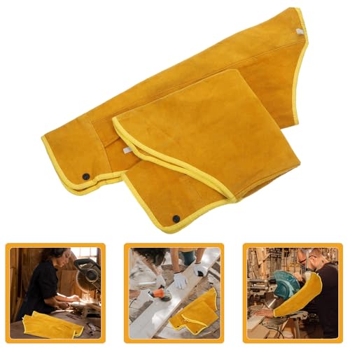 Fundas protectoras de brazo para soldar de piel duradera y resistente Alipis 6