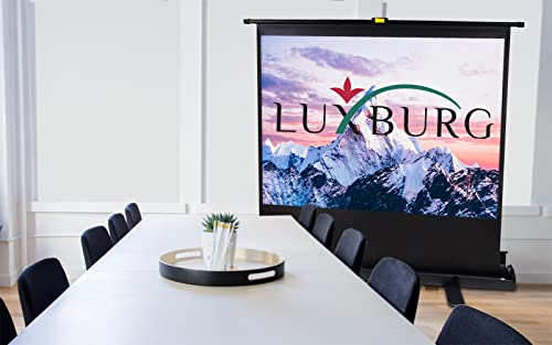 Luxburg 60" - 100" Full Hd 3D Portable Freestanding Floor Pull-Up Projector Projection Screen (80" 16:9-177X100Cm) #TOP4