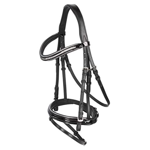 Kerbl 3210488 Trensenzaum Kingston, Schwarz Cob, Englisch Komb. Modell Cover