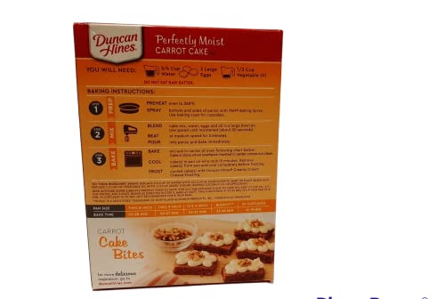 Duncan Hines Signature Perfectly Moist Carrot Cake Mix Bundled With Duncan Hines Creamy Cream Cheese Frosting #TOP2