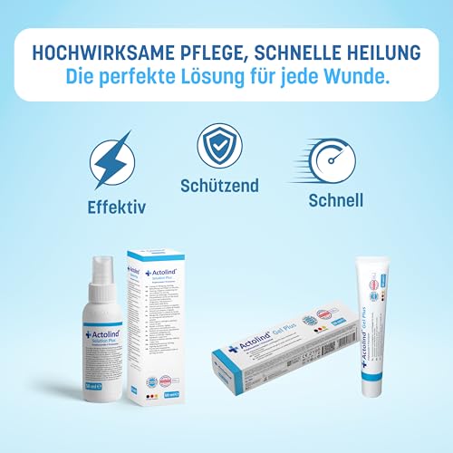 Actolind Gel Plus 30 ml – antiseptisches Wundgel für die häusliche Wundpflege | Medizinprodukt CE III | PZN 17586984
