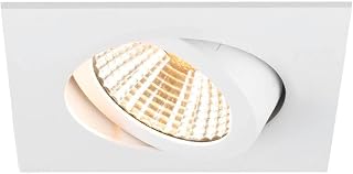 SLV New TRIA UNIVERSAL 68 - Lámpara de techo empotrable (2500/3000/4000 K, 38°, IP 20), color blanco