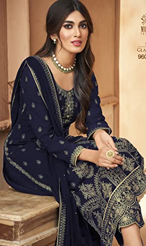 Image of Delisa Indian /Pakistani Wedding Partywear Plus Size Pant Salwar Kameez Ready to Wear Salwar Suit for Womens 01