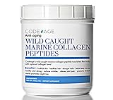 Codeage Marine Collagen Powder - Wild-Caught Hydrolyzed Fish Collagen Peptides - Type 1 & 3 Collagen Protein Supplement - Amino Acids for Skin, Hair, Nails - Paleo Friendly, Non-GMO, 15.87 Ounces