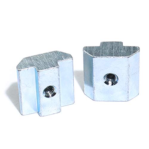 transkoot 50pcs M4 Slide in Tee Nut Drop in Nut Roll-in T-nut for 4040 Sereis Slot 8mm Aluminum Extrusion Profile