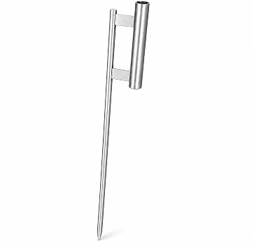 Flag Spike Ground Stake for Swooper Feather Flag Pole 30in, Feather Flag Stake Base, Heavy Duty Ground Spike Pole Holder Swooper Flag Flutter Hardware 1 Pack