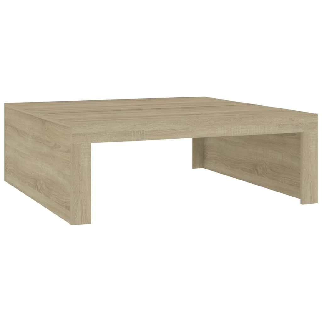 vidaXL Table basse Table de salon 100 × 100 × 35 cm en chêne Sonoma, bois d'ingénierie