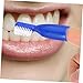 Beaupretty 10pcs Toothbrushes for Cleaning Safe Design for Prison Centers and Hospitals Portable Soft-bristled Tooth Cleaning Tools Blue
