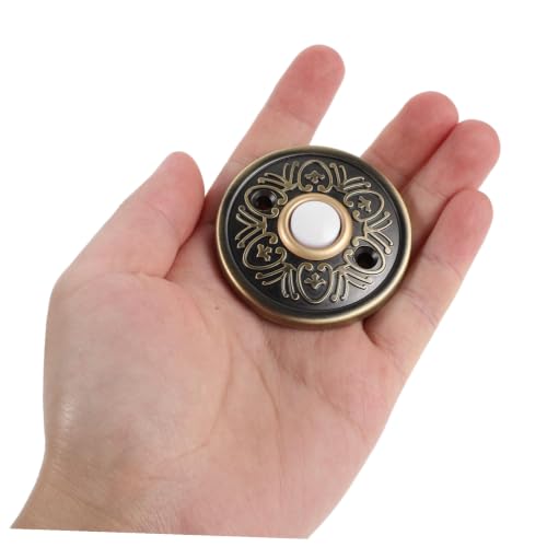 Botón de timbre para puerta retro redondo con cable e instalación rápida 5