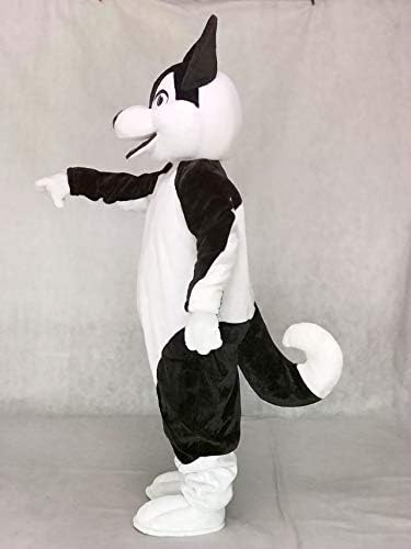 Black and White Husky Dog Mascot Costumes Animal