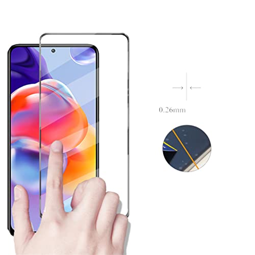 Capa Anti Impacto e Película De Vidro 3D 9D Compatível Para Xiaomi Redmi Note 11 Pro+ Pro Plus
