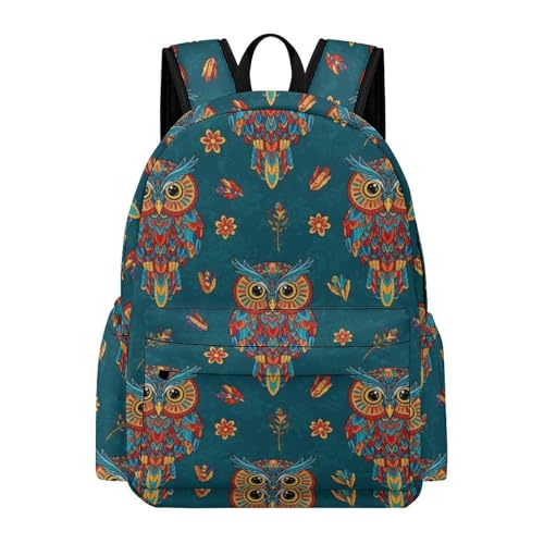 Sac à dos universitaire grande capacité hibou Boo pour ordinateur portable