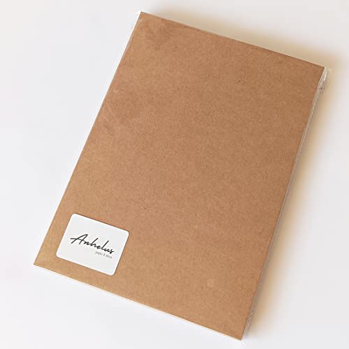 25 Blatt Kraftkarton 400gr/m2 Din A4, (0,7mm Dicke) - Naturkarton 21x29,7cm - Blätter aus Kraftpapier zum Basteln - Hochwertiger Qualität Kraft papier