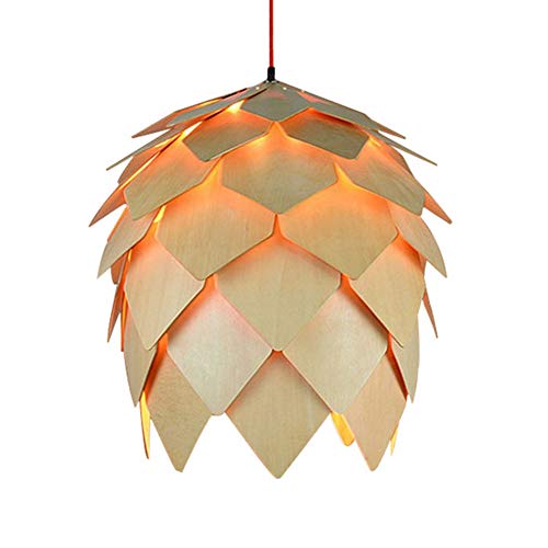 E27 Creativa Lámparas De Araña Moderno Iluminación Colgante Nórdico Lámpara De Techo Planchar Protección Los Ojos Madera Infantil Luz De Techo Lampara Infantil De Dormitorio Decoración Hotel,50cm Cover